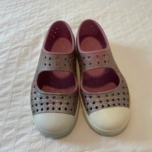 Pink glitter natives